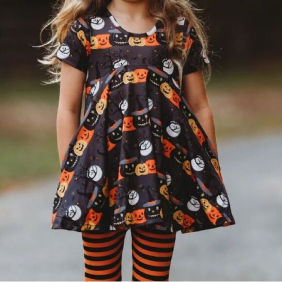 🎃Sz 10 Halloween dress Pearls and Piggytails  Dress - Picture 1 of 13